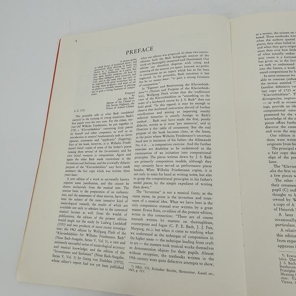 J.S. BACH BMV 772-801 2 and 3 Part Inventionen Und Sinfonies Wiener URTEXT - Picture 6 of 7